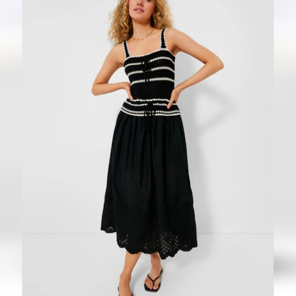 En Saison Black Natural Lucia Maxi Dress In Large